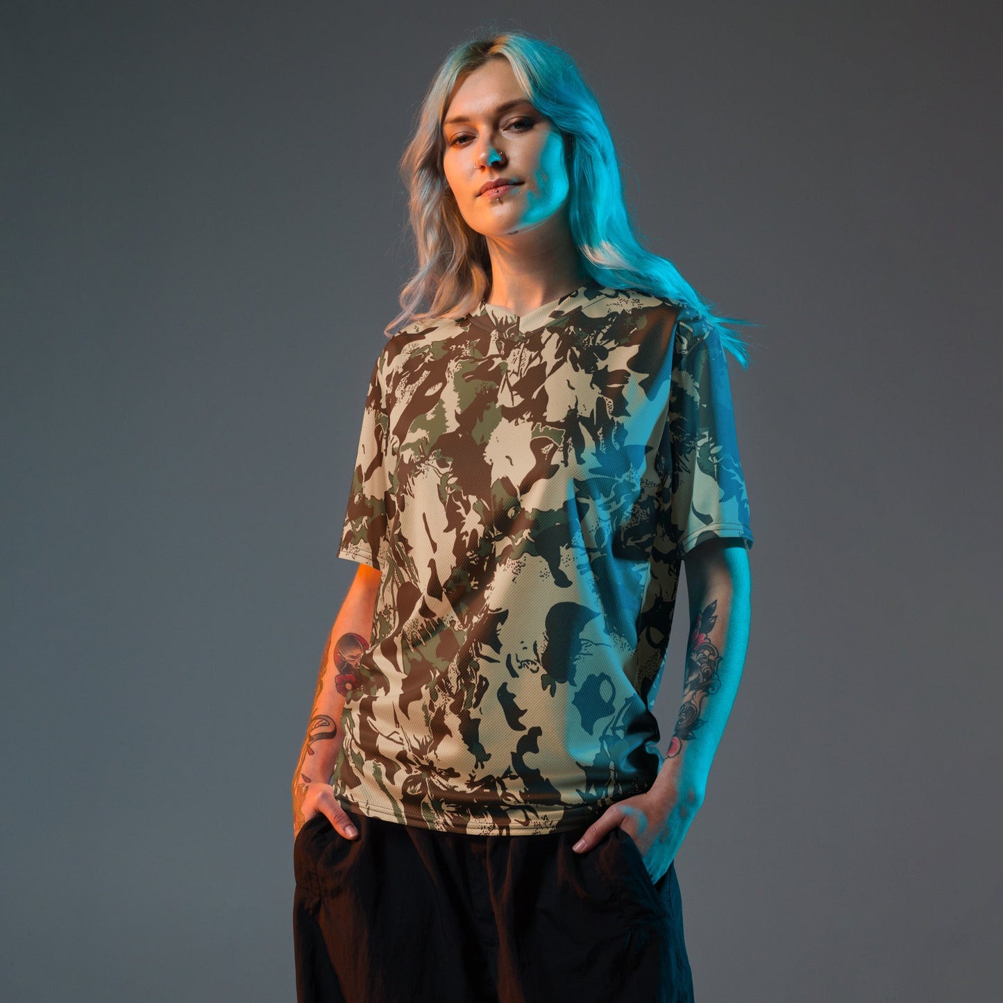 South African KOEVOET Police CAMO unisex sports jersey - Sports Jerseys