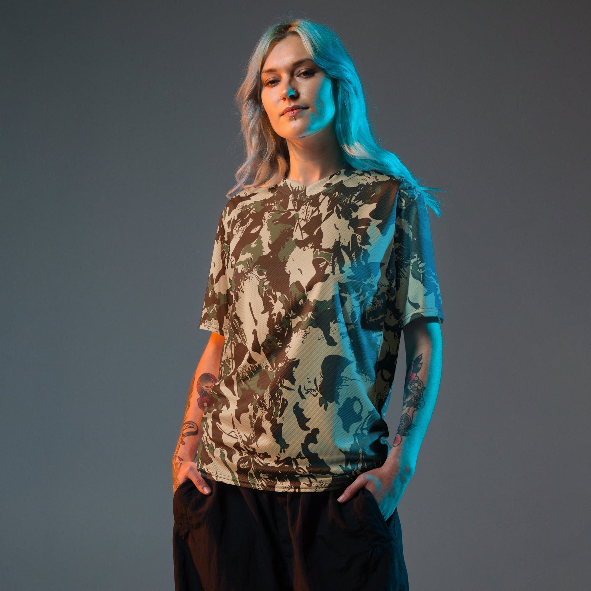 South African KOEVOET Police CAMO unisex sports jersey - Sports Jerseys