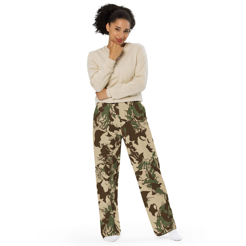 Koevoet Grasslands South African CAMO Unisex Wide-Leg Leisure Pants - Pant