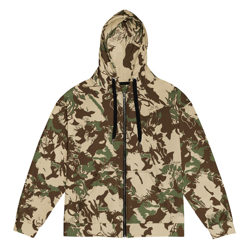 South African Koevoet Grasslands CAMO Unisex Zip Hoodie - 2XS