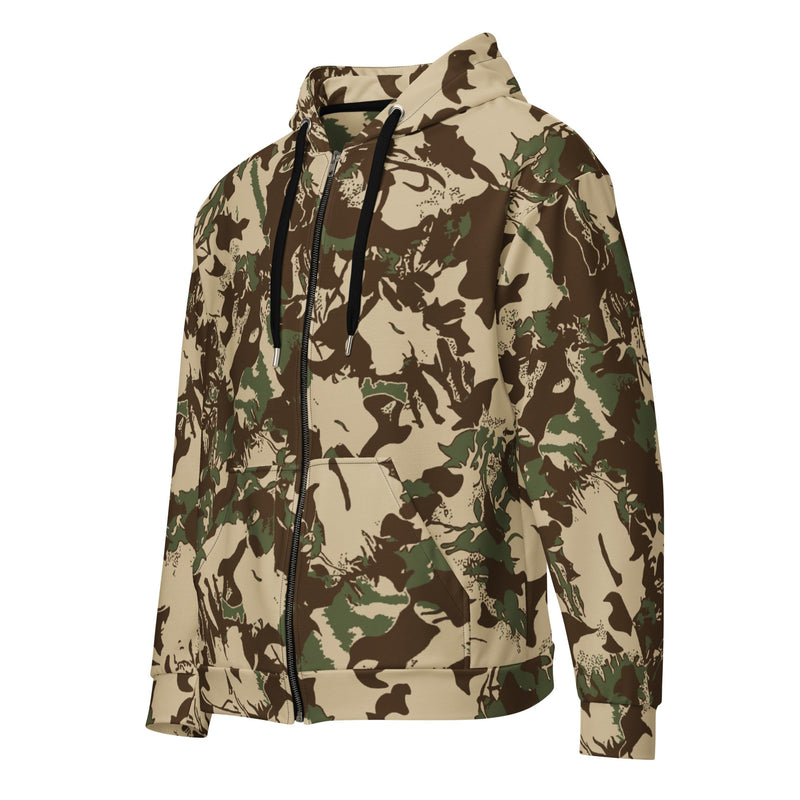 South African Koevoet Grasslands CAMO Unisex Zip Hoodie
