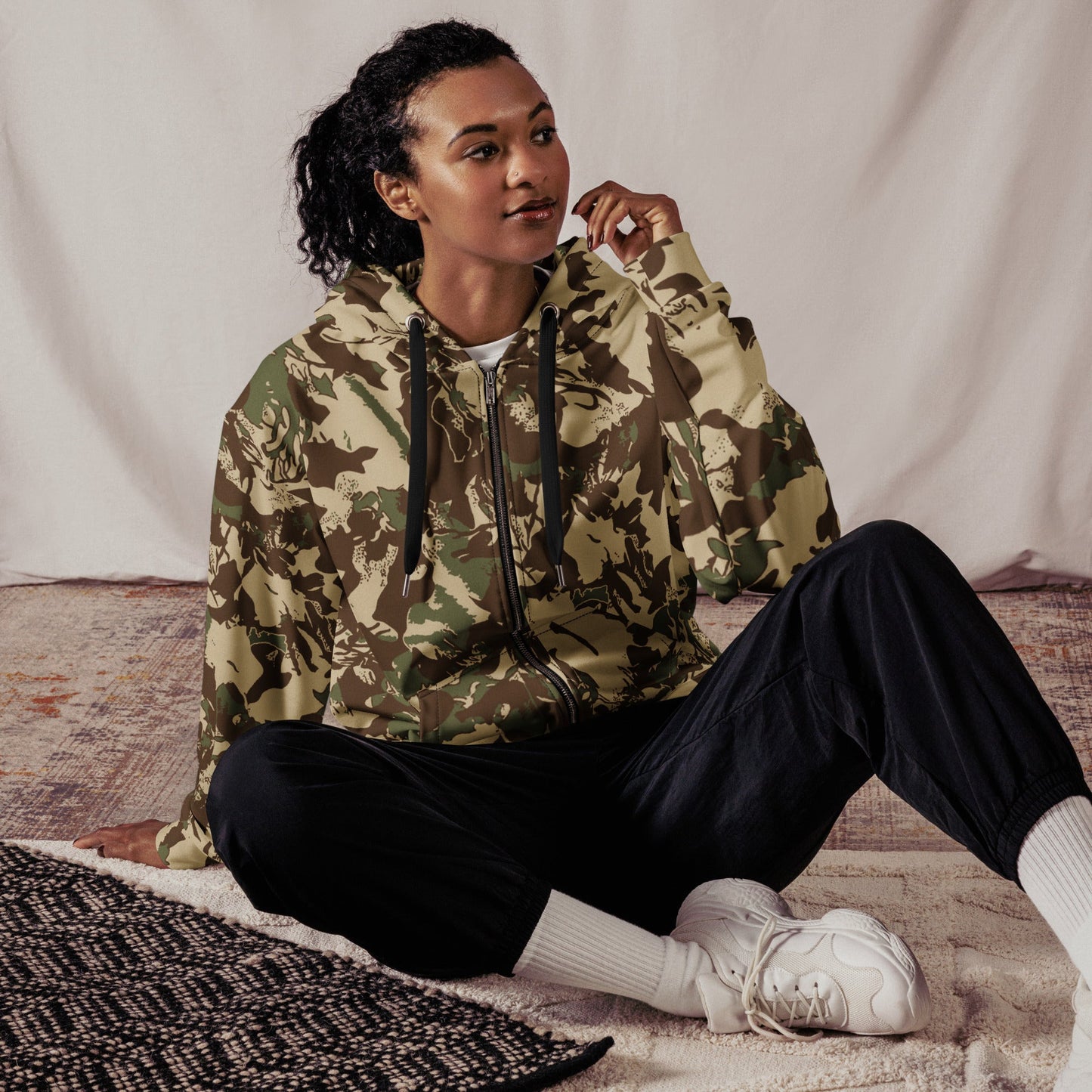 South African KOEVOET Police CAMO Unisex zip hoodie - Zip Hoodies