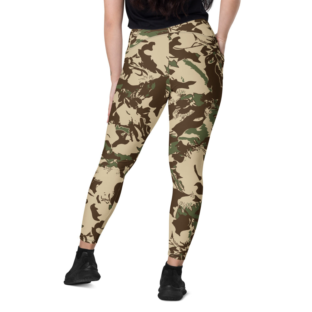 South African Police (SAP) KOEVOET CAMO Leggings with pockets - Womens With Pockets