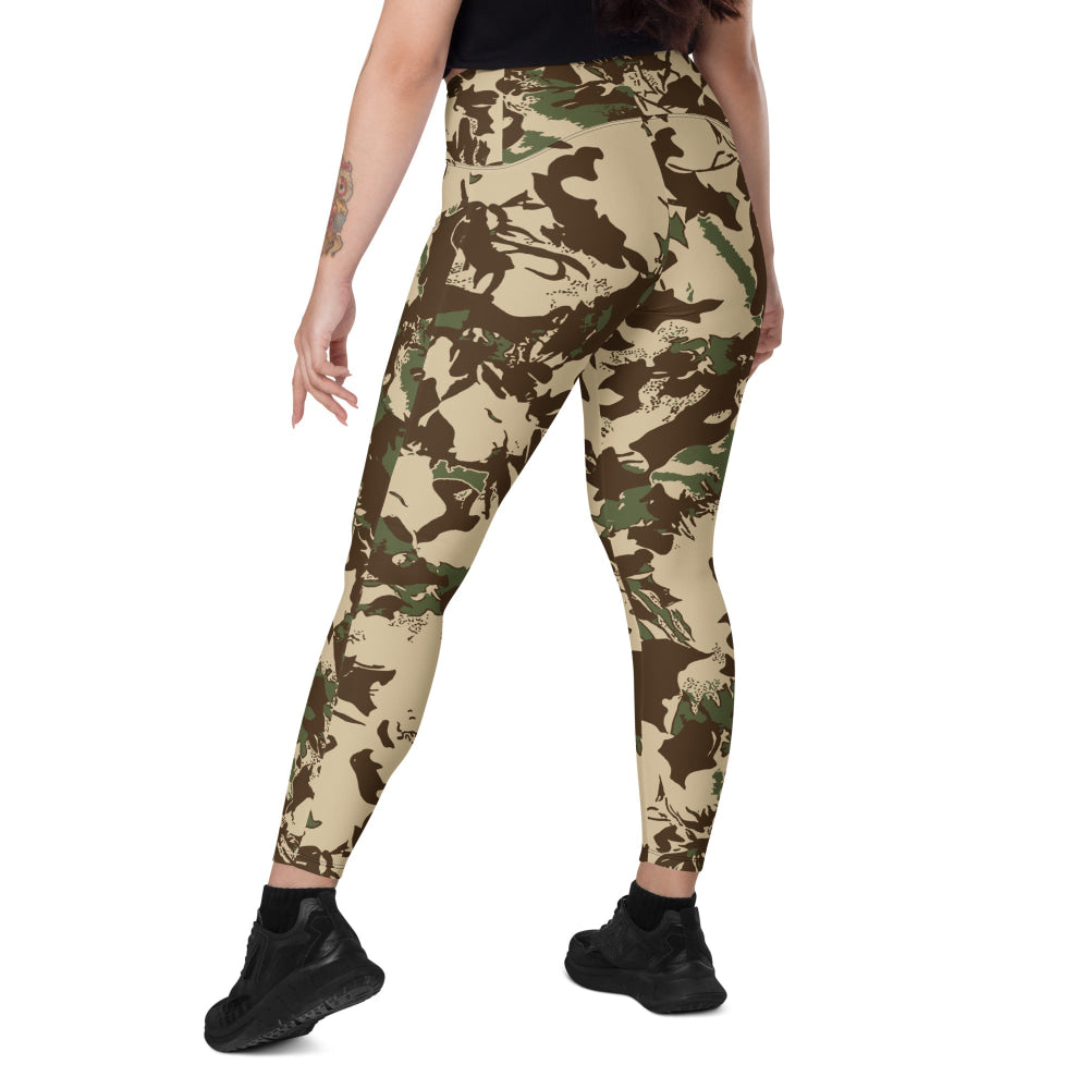 South African Police (SAP) KOEVOET CAMO Leggings with pockets - Womens With Pockets