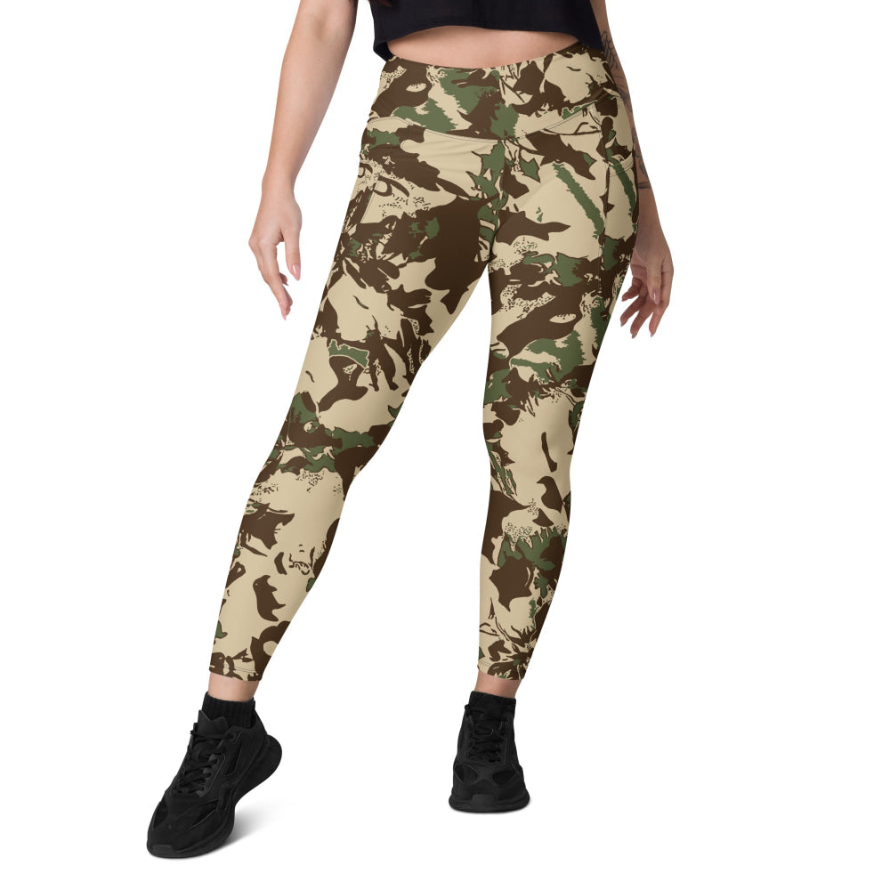 South African Police (SAP) KOEVOET CAMO Leggings with pockets - Womens With Pockets