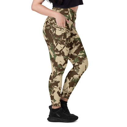 South African Police (SAP) KOEVOET CAMO Leggings with pockets - Womens With Pockets