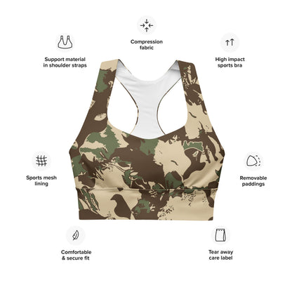 South African Police (SAP) KOEVOET CAMO Longline sports bra - Womens Sports Bra