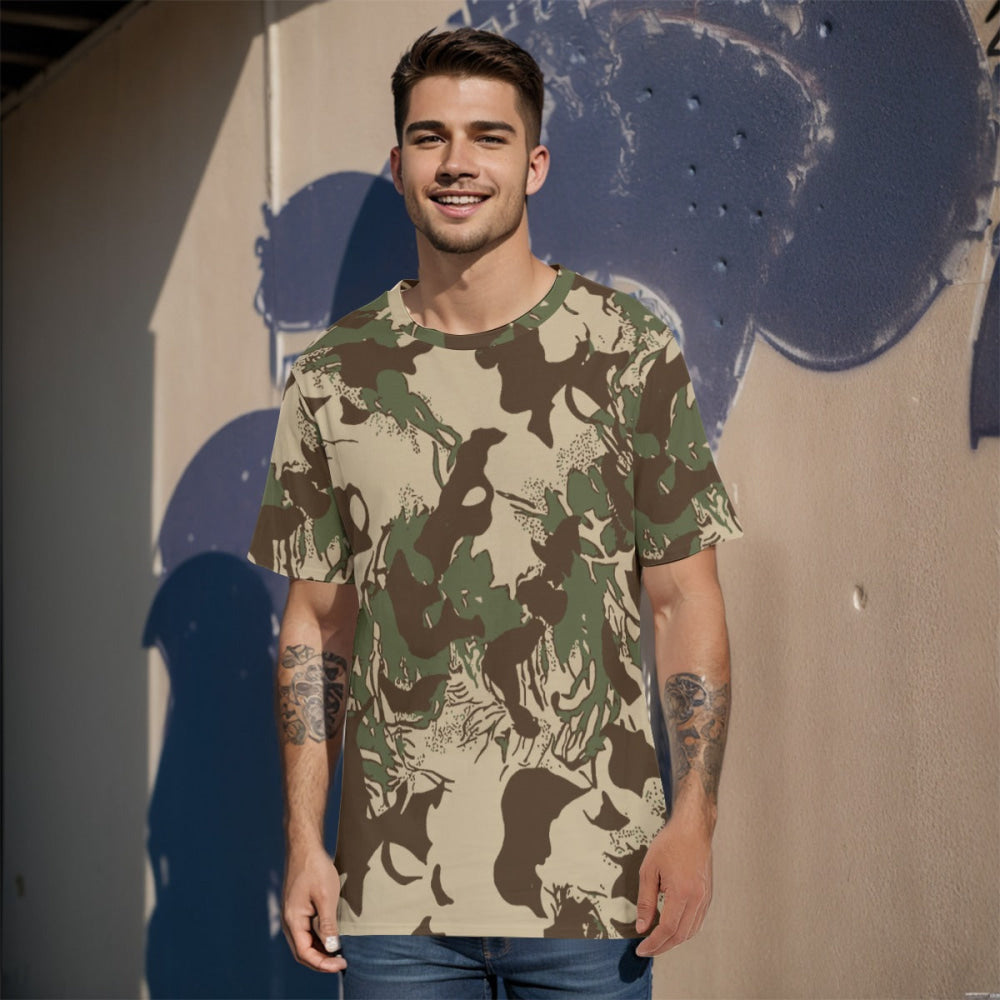 South African Police (SAP) KOEVOET CAMO Men’s 100% Cotton T-Shirt - XS / White - Mens