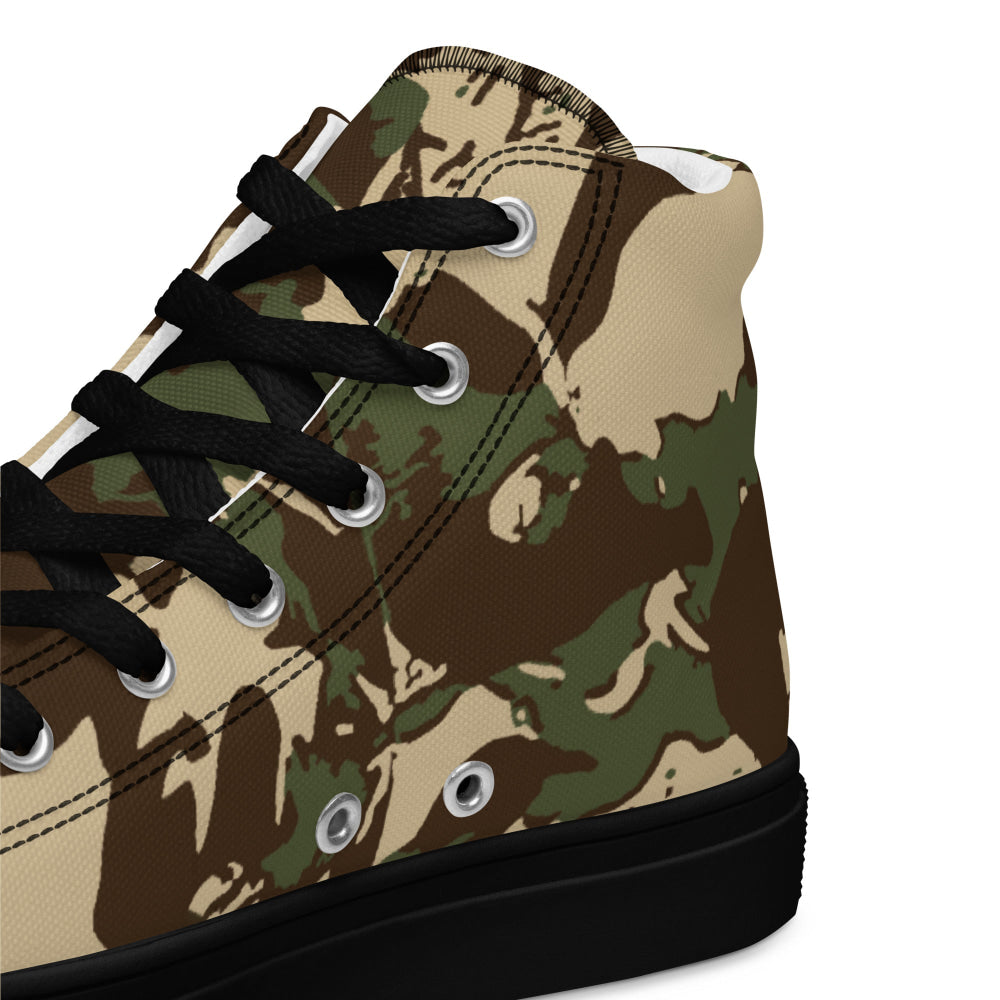 South African Police (SAP) KOEVOET CAMO Men’s high top canvas shoes - Mens High Top Canvas Shoes