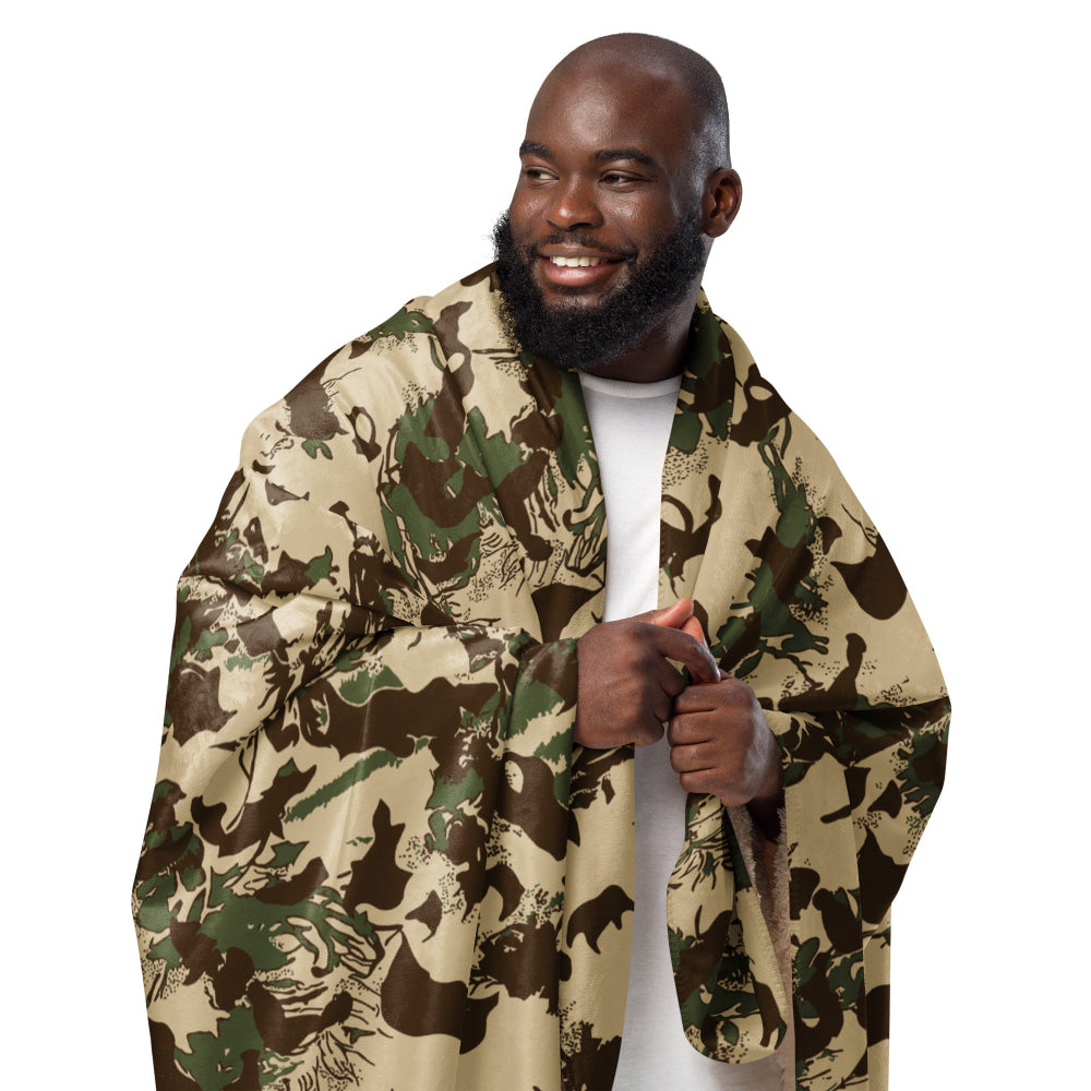 South African Police (SAP) KOEVOET CAMO Sherpa blanket - Blanket