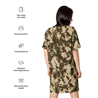 South African Police (SAP) KOEVOET CAMO T-shirt dress - Womens T-Shirt Dress