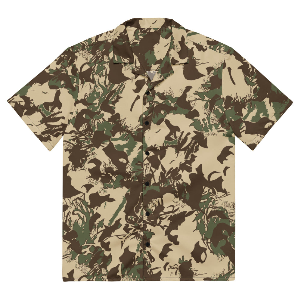 South African Police (SAP) KOEVOET CAMO Unisex button shirt - 2XS - Button Shirt