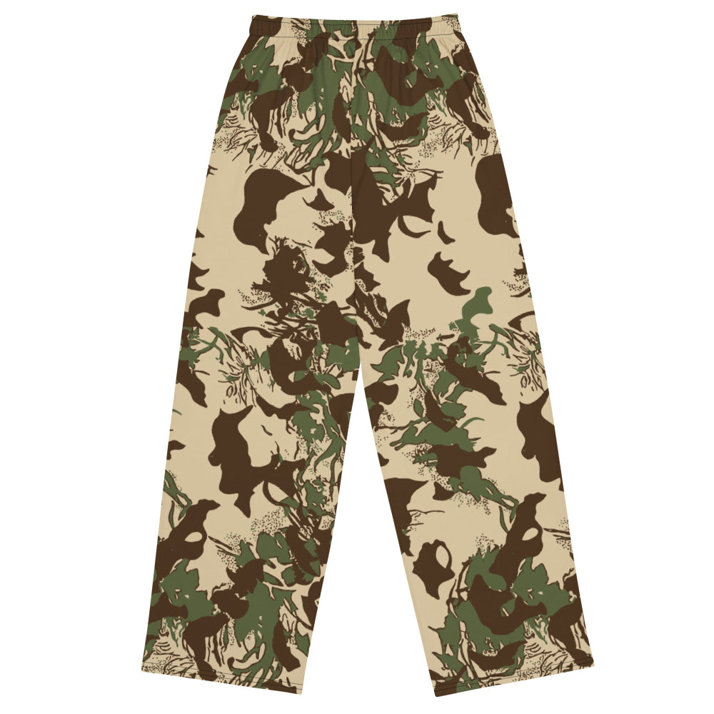 South African Police (SAP) KOEVOET CAMO unisex wide-leg pants - Unisex Wide-Leg Pants