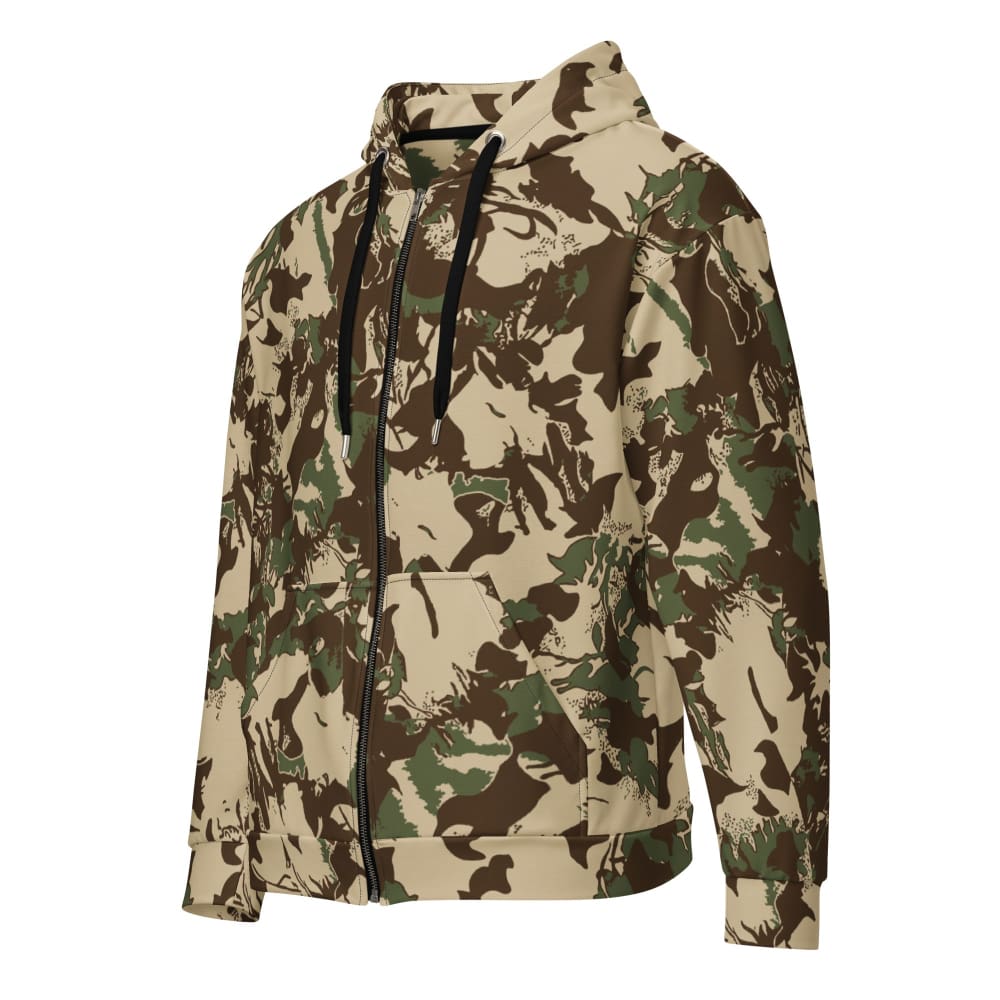 South African Police (SAP) KOEVOET CAMO Unisex zip hoodie - 2XS