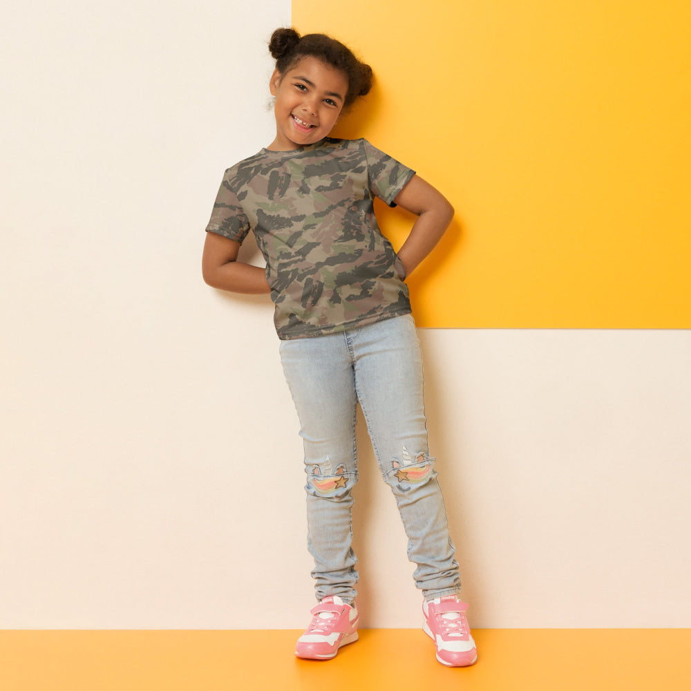 South African Railway Police CAMO Kids crew neck t-shirt - Crew Neck T-shirt