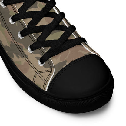 South African Railway Police CAMO Men’s high top canvas shoes - Mens High Top Canvas Shoes