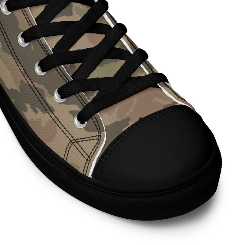 Brushstroke South African Railway Police CAMO Mens High-Top Canvas Shoes
