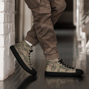 Brushstroke South African Railway Police CAMO Mens High-Top Canvas Shoes - 5