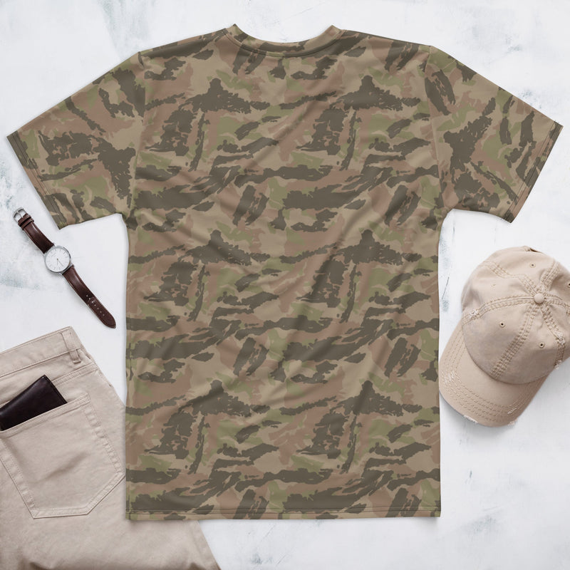 Brushstroke South African Railway Police CAMO Mens T-Shirt