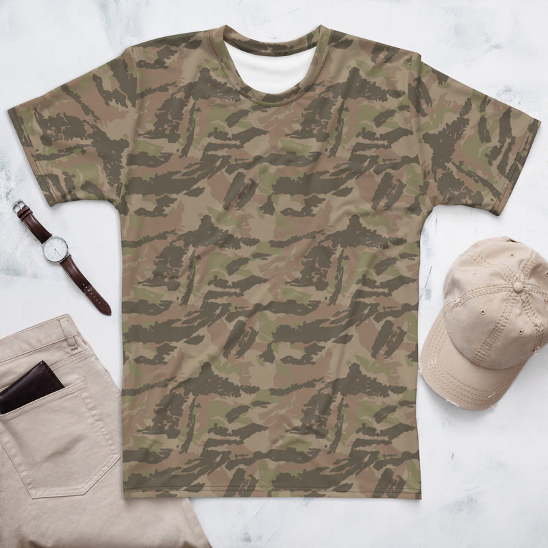 Brushstroke South African Railway Police CAMO Mens T-Shirt - XS