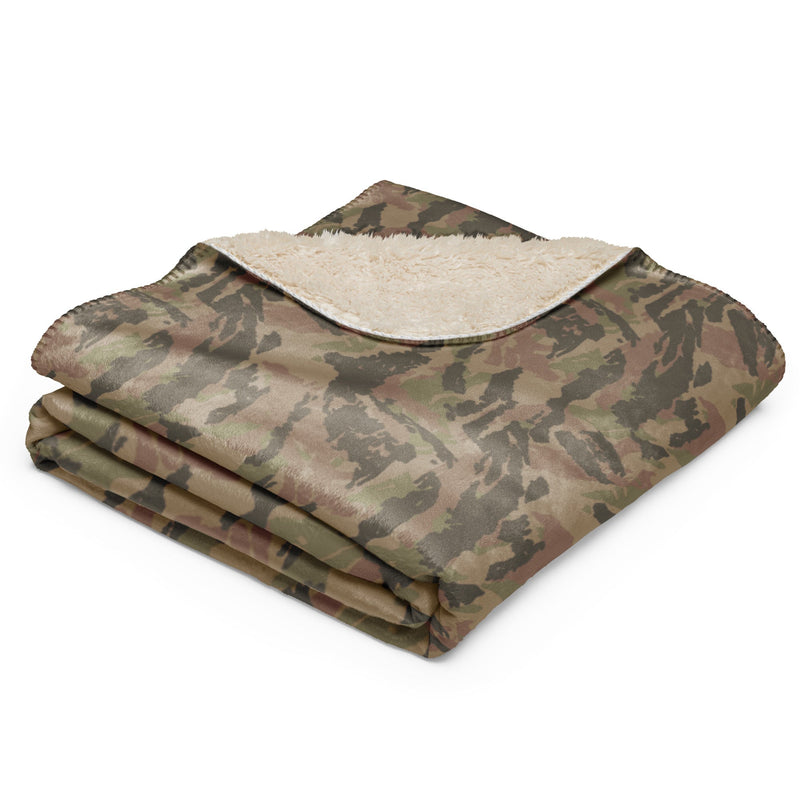 Brushstroke South African Railway Police CAMO Sherpa Blanket