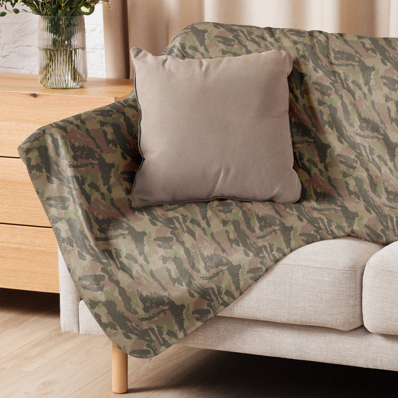 Brushstroke South African Railway Police CAMO Sherpa Blanket