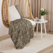 Brushstroke South African Railway Police CAMO Sherpa Blanket