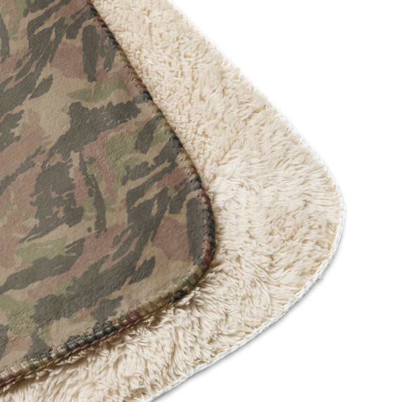 Brushstroke South African Railway Police CAMO Sherpa Blanket
