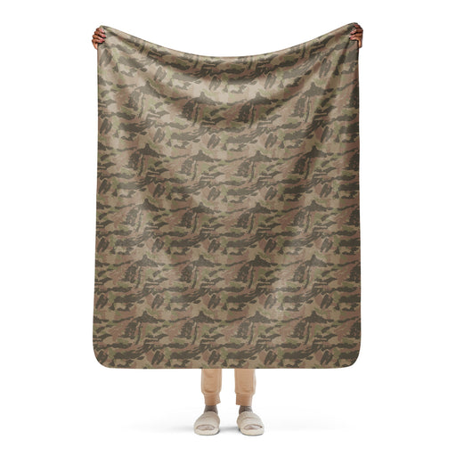Brushstroke South African Railway Police CAMO Sherpa Blanket - 50″×60″