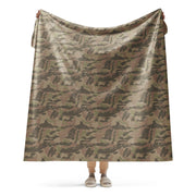 Brushstroke South African Railway Police CAMO Sherpa Blanket - 60″×80″