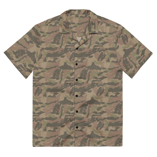 South African Railway Police CAMO Unisex Short-Sleeve Button Shirt - 2XS