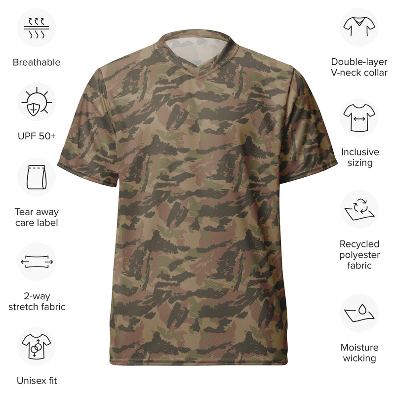 Brushstroke South African Railway Police CAMO Unisex Sports Jersey