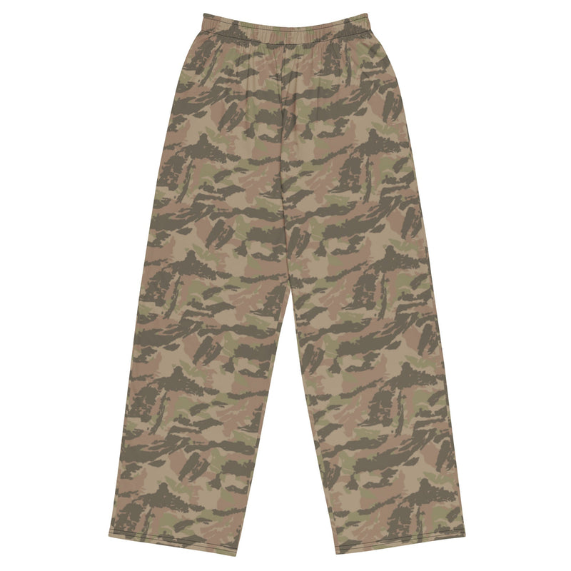 Brushstroke South African Railway Police CAMO Unisex Wide-Leg Leisure Pants - 2XS - Pant