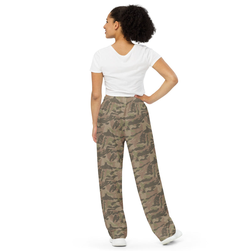 Brushstroke South African Railway Police CAMO Unisex Wide-Leg Leisure Pants - Pant