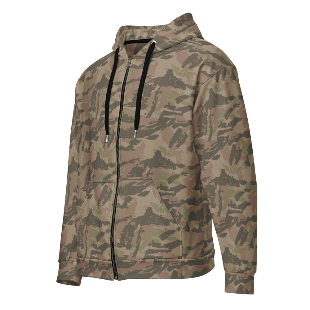 South African Railway Police CAMO Unisex zip hoodie - 2XS - Zip Hoodie