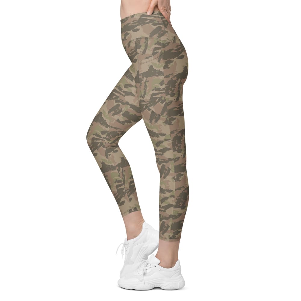 South African Railway Police CAMO Leggings with pockets - Womens With Pockets