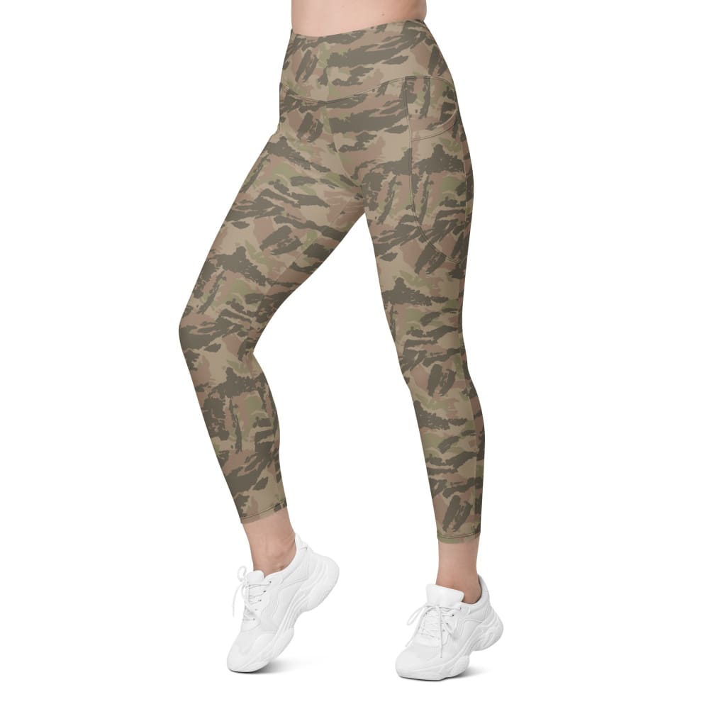 South African Railway Police CAMO Leggings with pockets - Womens With Pockets