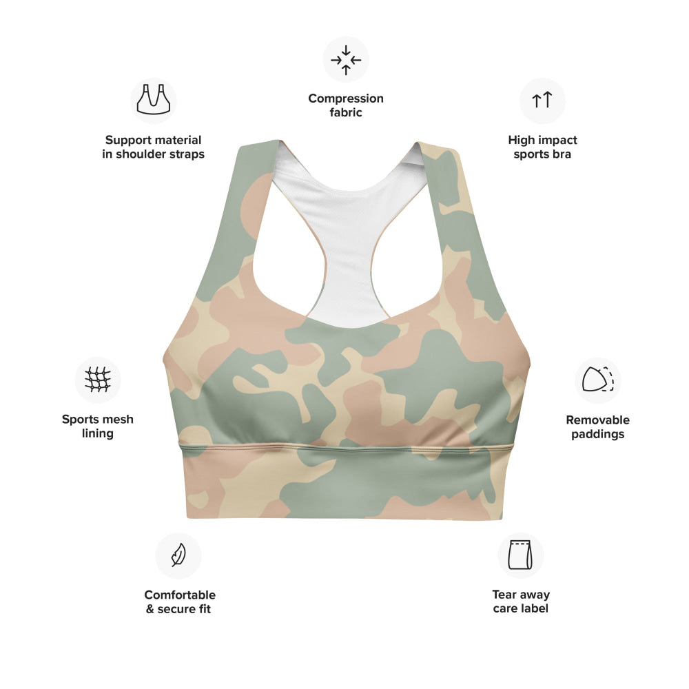 South African RECCE Hunter Group 1st GEN CAMO Longline sports bra - Womens Sports Bra