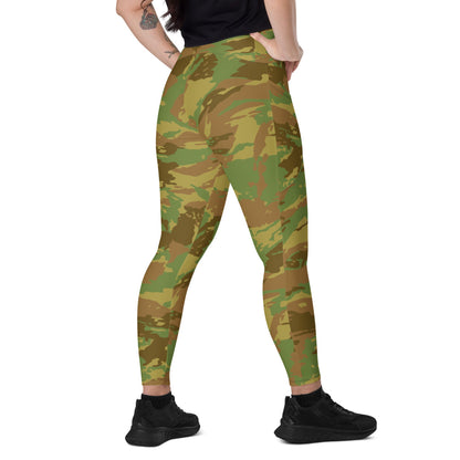 South African RECCE Hunter Group CAMO Leggings with pockets - 2XS - Womens With Pockets