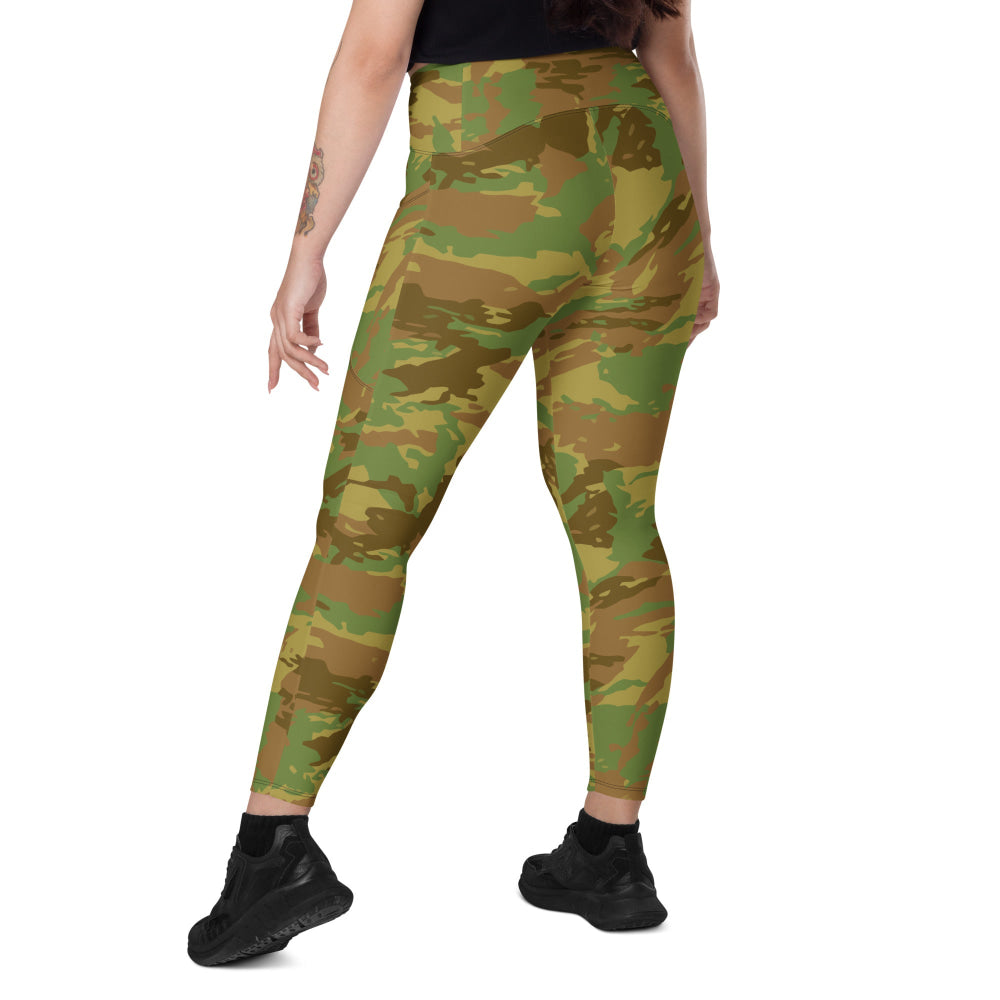 South African RECCE Hunter Group CAMO Leggings with pockets - Womens With Pockets