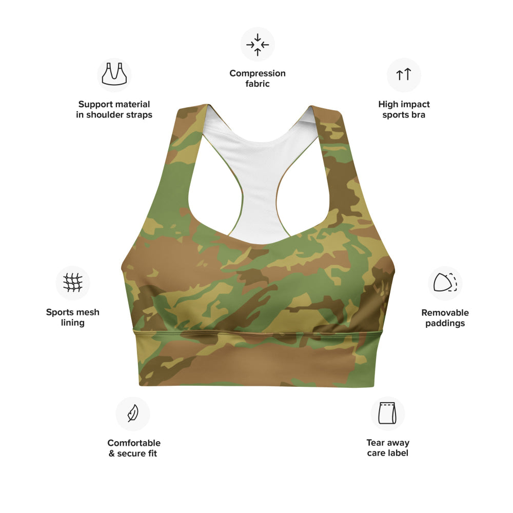 South African RECCE Hunter Group CAMO Longline sports bra - Womens Sports Bra