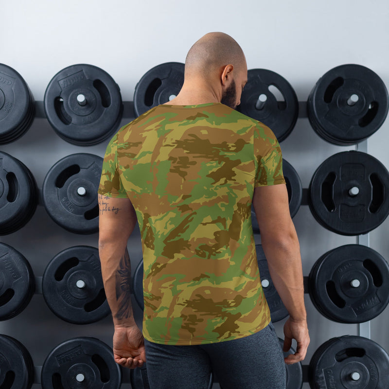 Brushstroke RECCE Hunter Group South African CAMO Mens Athletic T-Shirt - Shirt