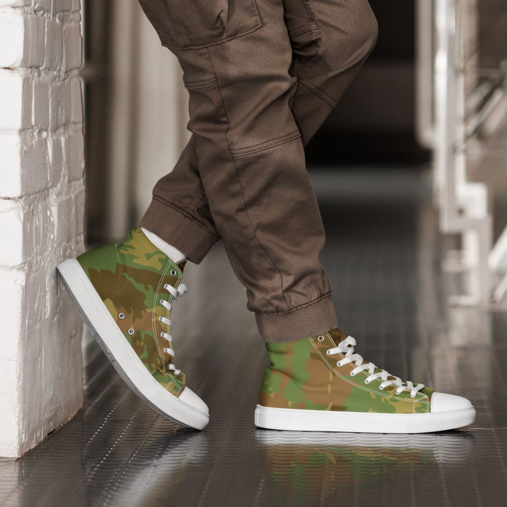 South African RECCE Hunter Group CAMO Men’s high top canvas shoes - 5
