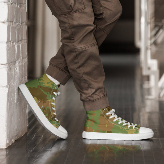 South African RECCE Hunter Group CAMO Men’s high top canvas shoes - 5 - Mens High Top Canvas Shoes