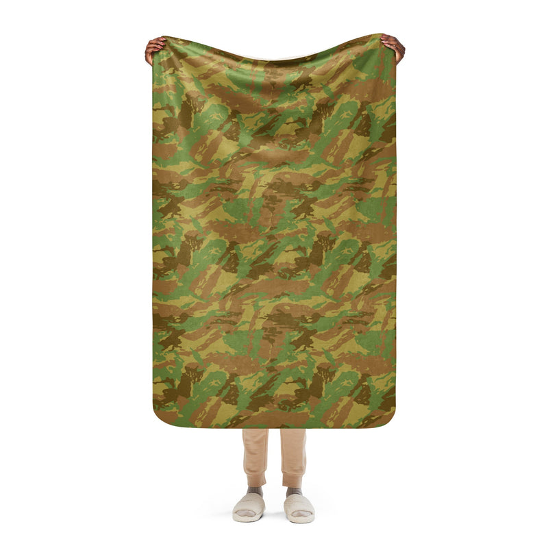 Brushstroke RECCE Hunter Group South African CAMO Sherpa Blanket - 37″×57″