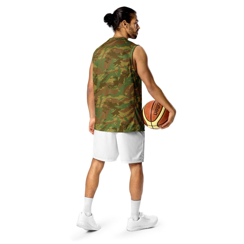 Brushstroke RECCE Hunter Group South African CAMO Unisex Basketball Jersey