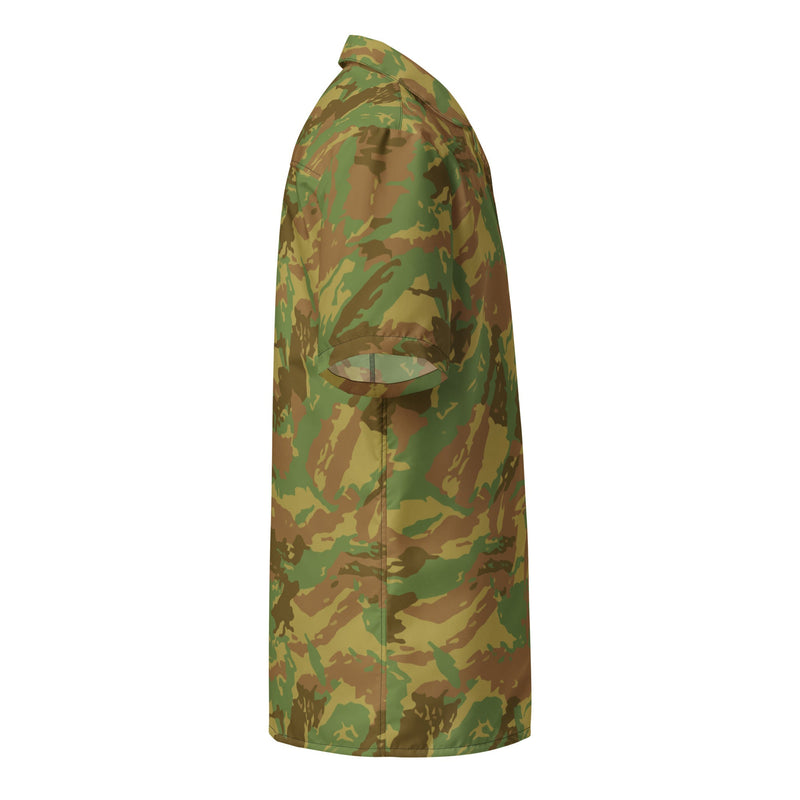 Brushstroke RECCE Hunter Group South African CAMO Unisex Short-Sleeve Button Shirt - Button-Up