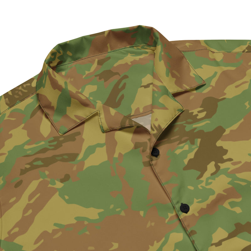 Brushstroke RECCE Hunter Group South African CAMO Unisex Short-Sleeve Button Shirt - Button-Up
