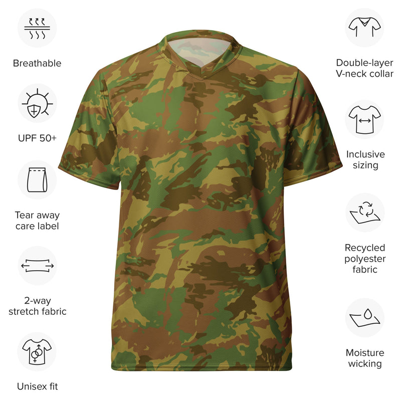 Brushstroke RECCE Hunter Group South African CAMO Unisex Sports Jersey