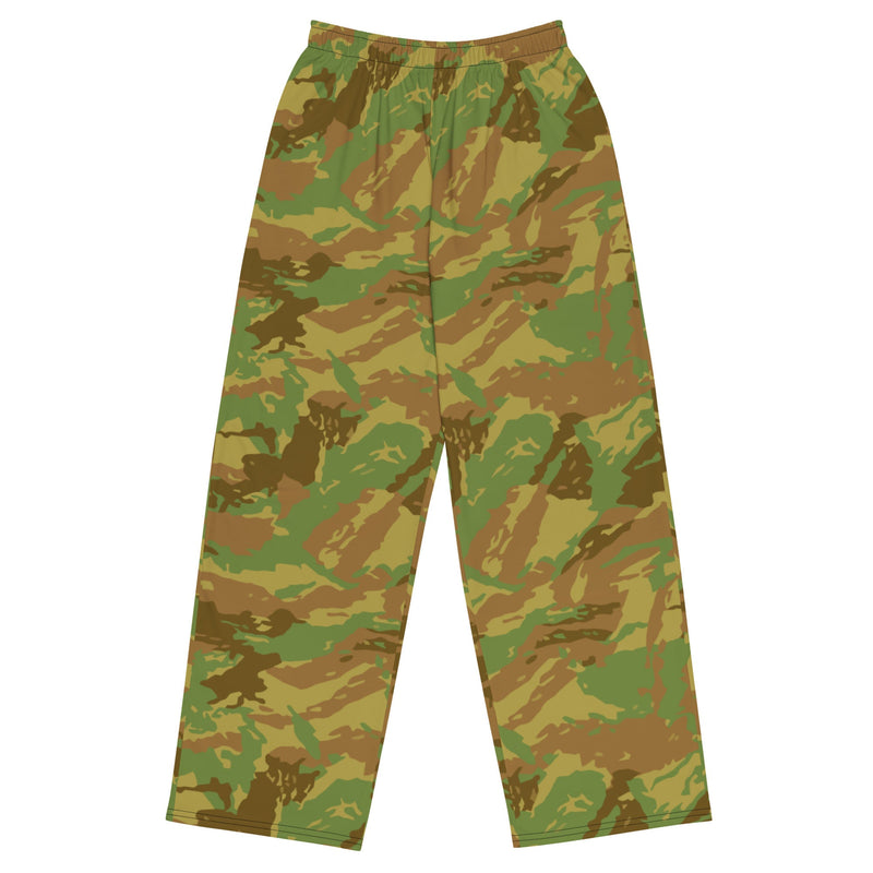 Brushstroke RECCE Hunter Group South African CAMO Unisex Wide-Leg Leisure Pants - 2XS - Pant